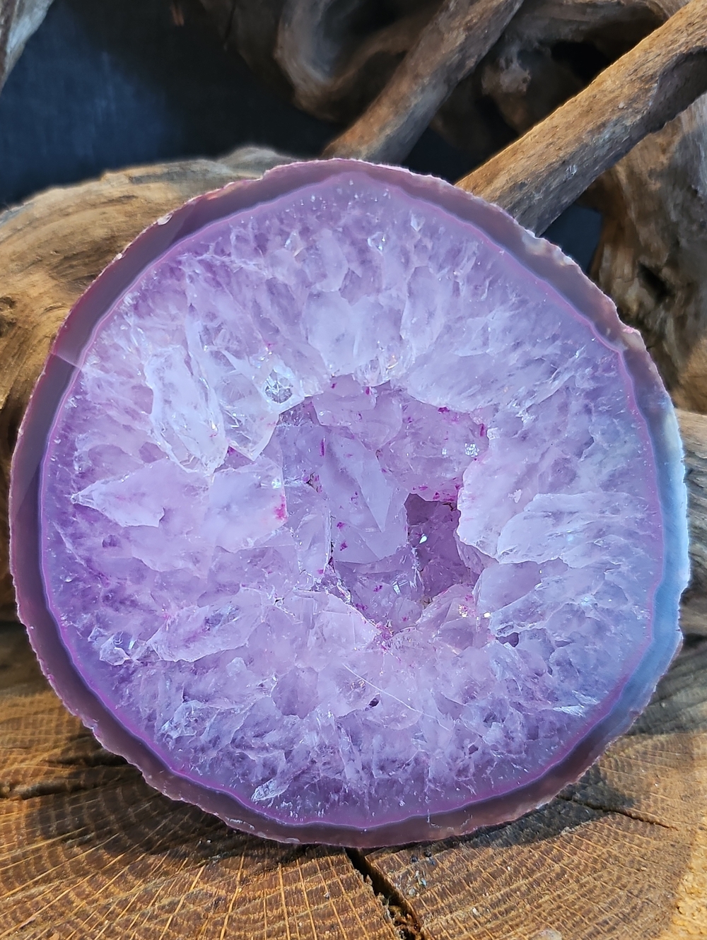 Purple Amethyst Geode Display Piece